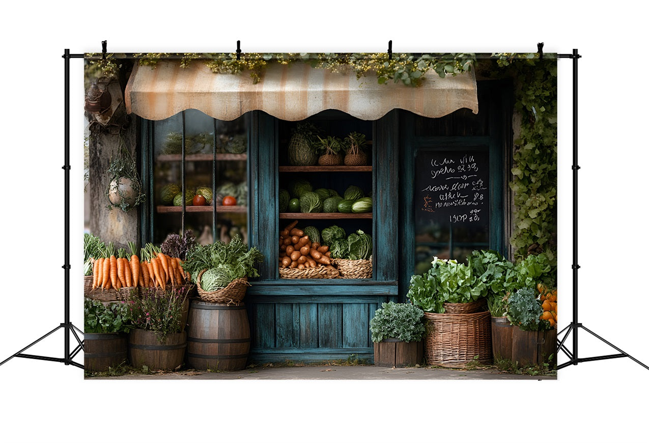 Spring Photography Backdrop Rustic Grocer Farm Window Backdrop UK LXX1-153