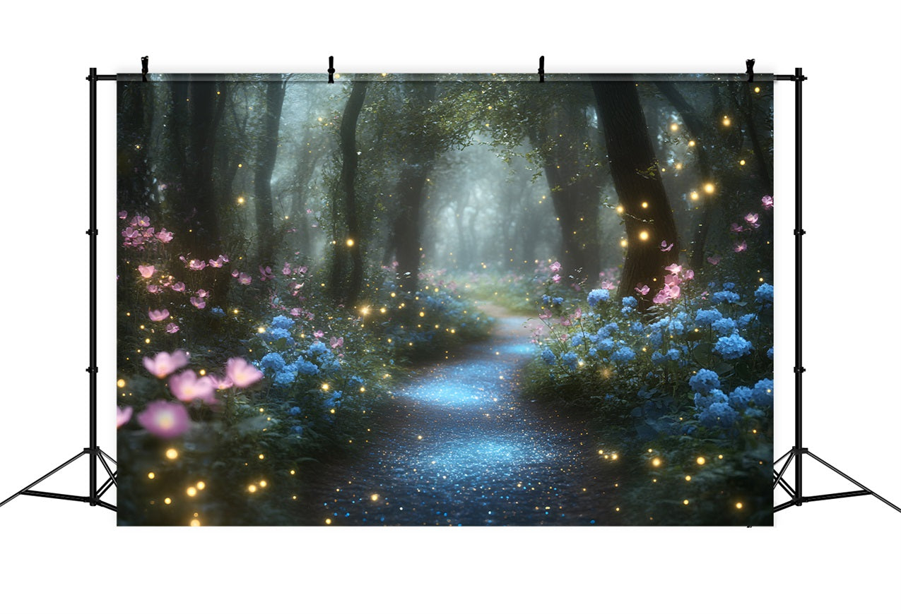 Spring Backdrops Sparkling Forest Petals Backdrop UK LXX1-167