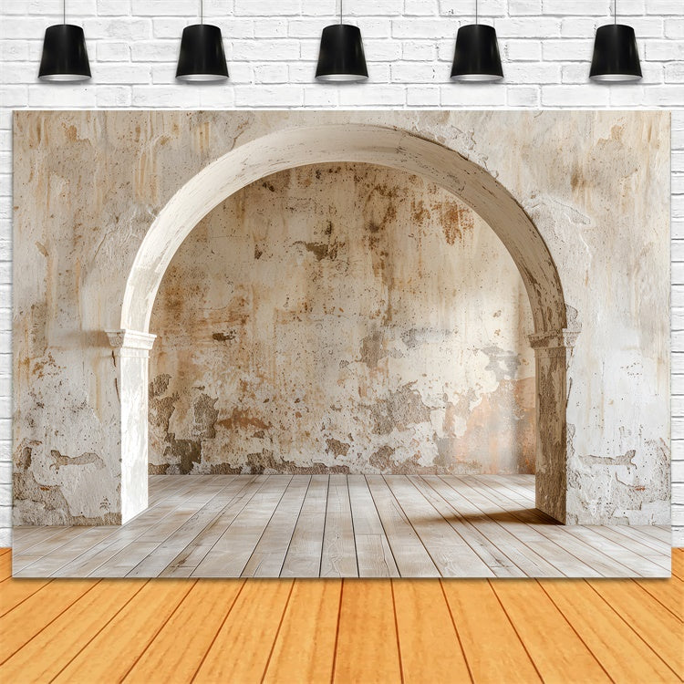 Pet Photography Backdrops Old Wall Rustic Arch Backdrop UK LXX1-256