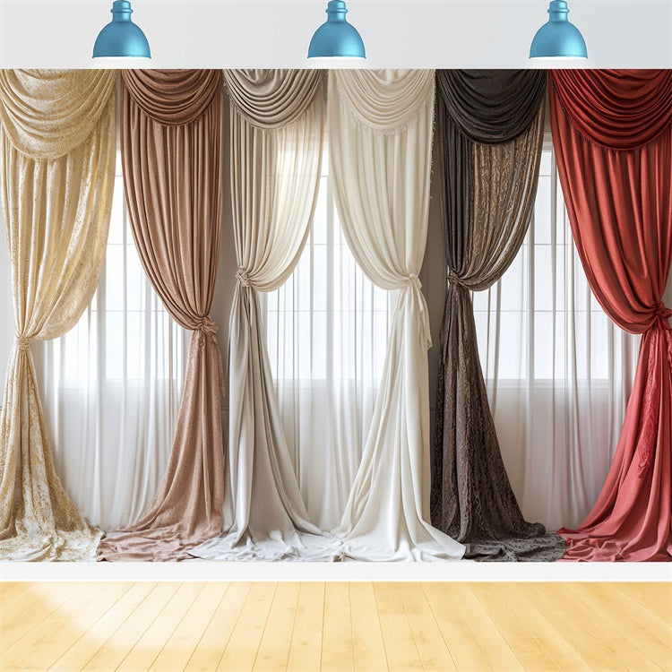 Pet Backdrops Vintage Inspired Draped Curtain Backdrop UK LXX1-279