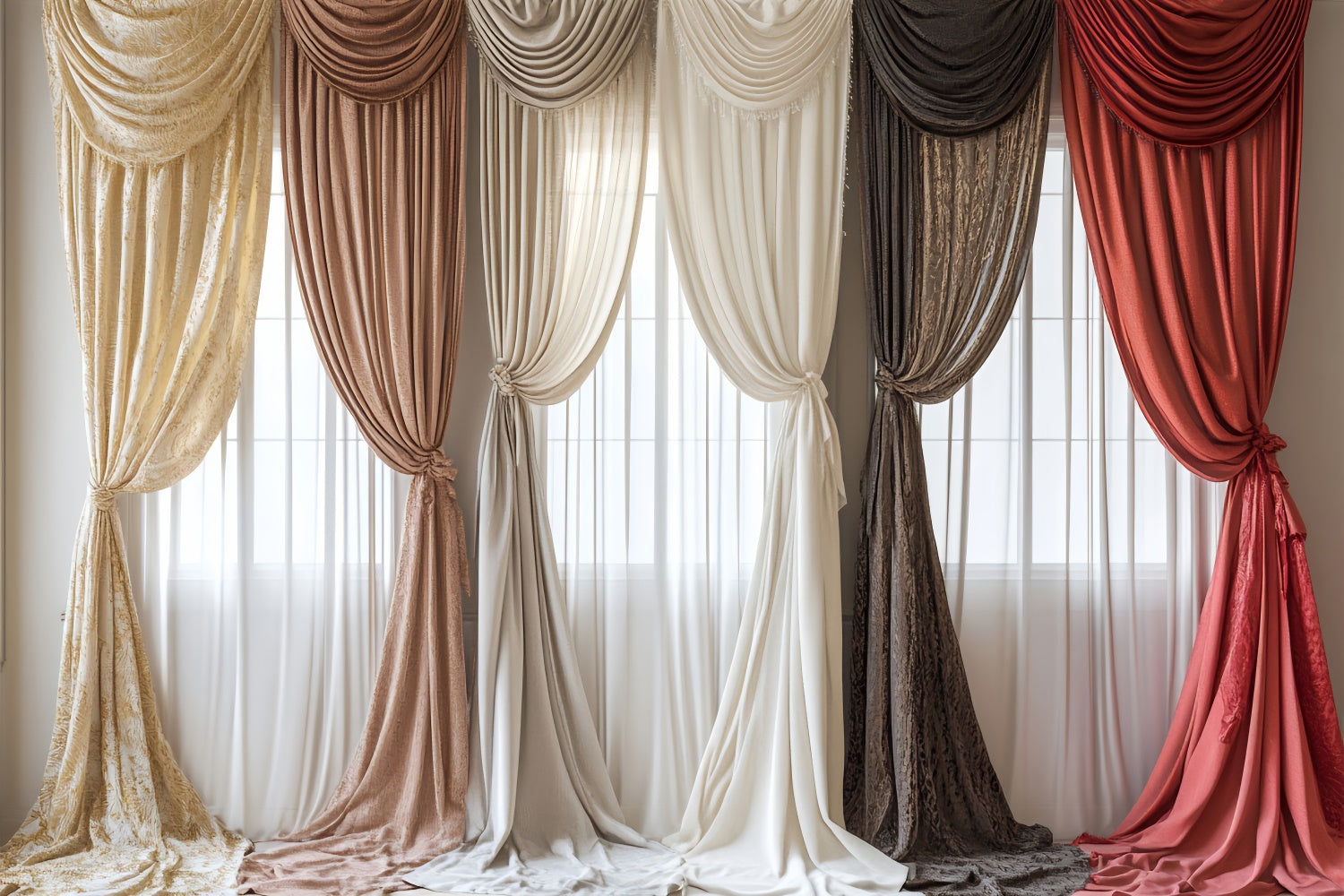 Pet Backdrops Vintage Inspired Draped Curtain Backdrop UK LXX1-279