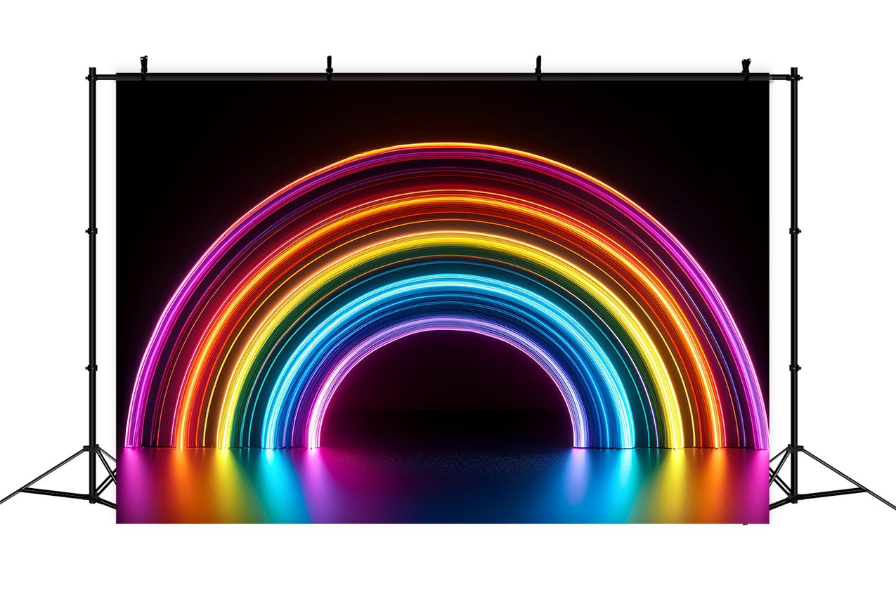 Pet Photo Backdrops Neon Archway Art Backdrop UK LXX1-289