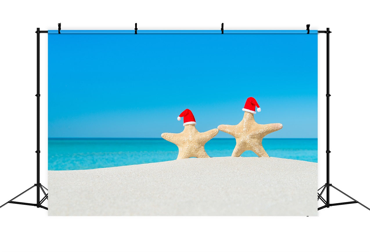 Blue Sky Backdrop Warm Sands Festive Starfish Backdrop UK LXX1-315