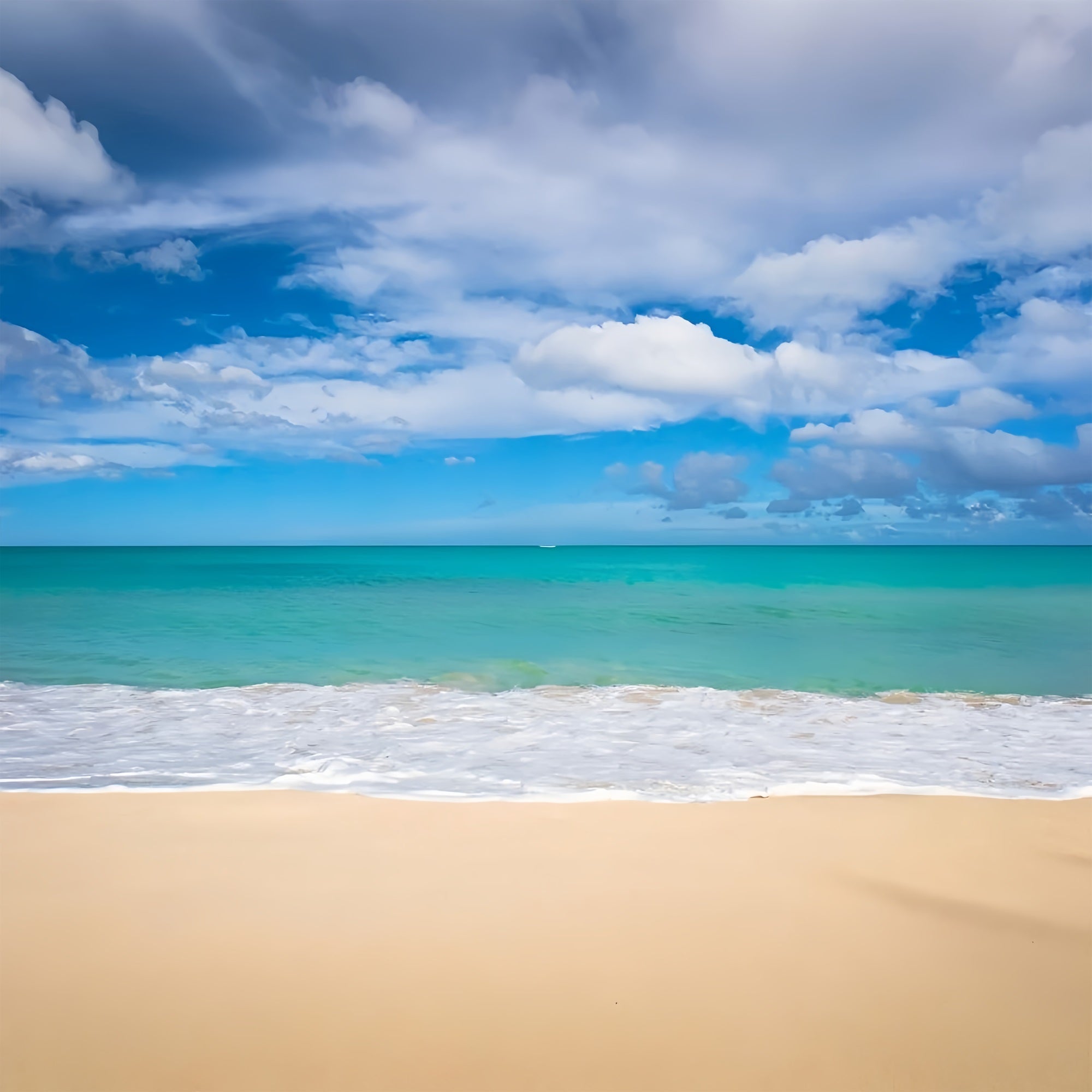 Ocean Sky Backdrop Peaceful Shoreline Blue Water Backdrop UK LXX1-316