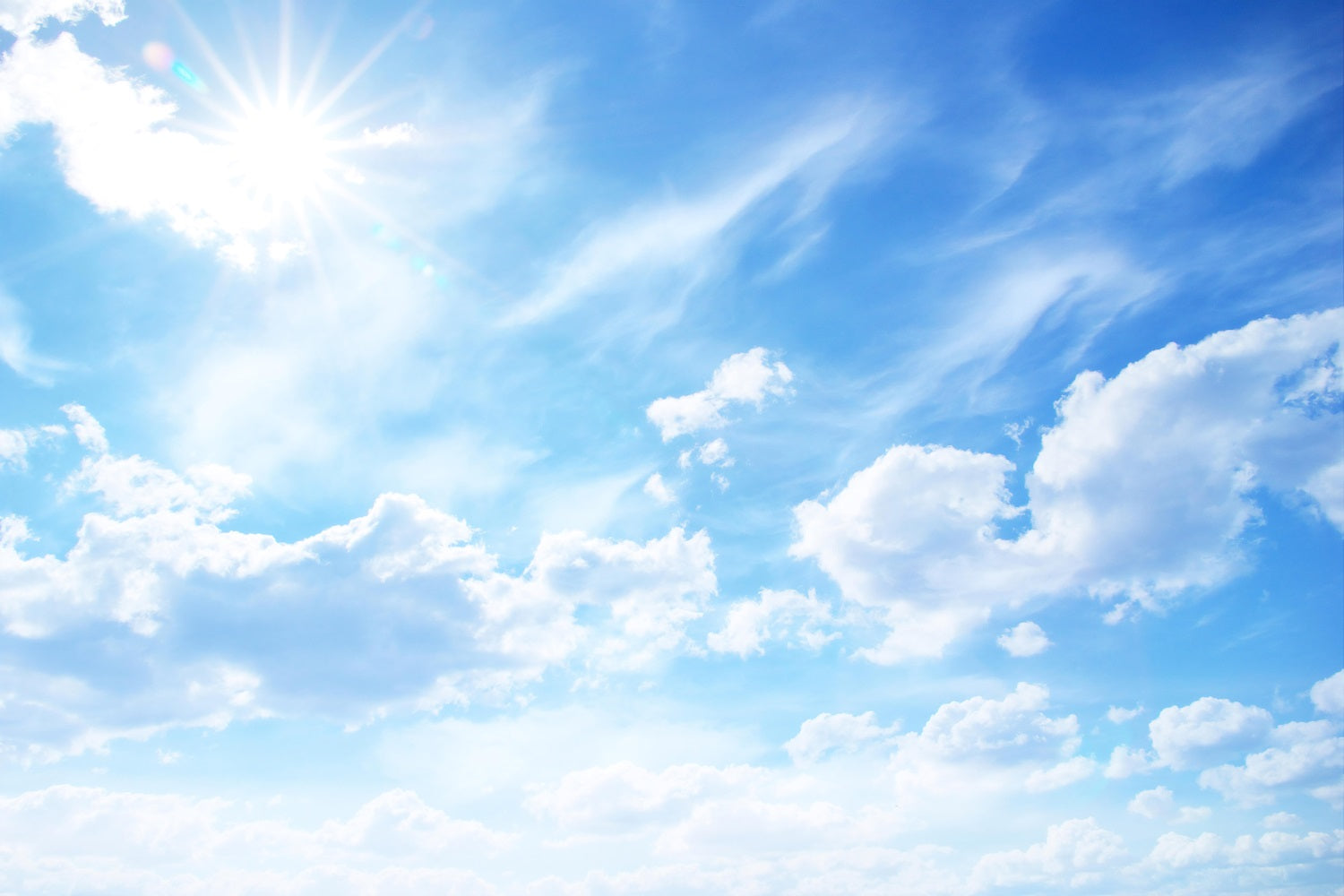 Sky Backdrop Clouds Radiant Sunshine Tranquil Sky Backdrop UK LXX1-318