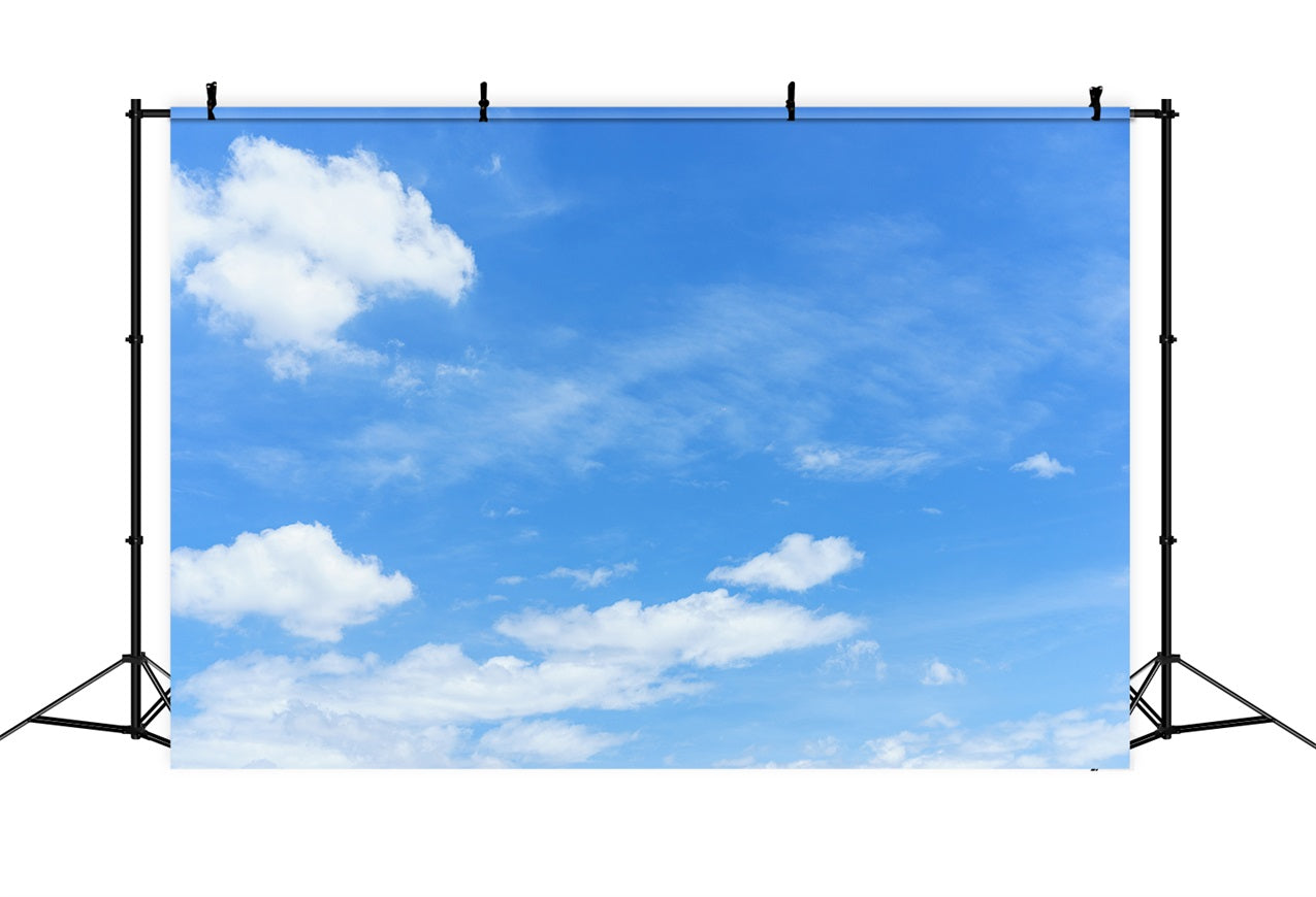 Photography Sky Backdrop Blue Sky Floating Clouds Backdrop UK LXX1-319