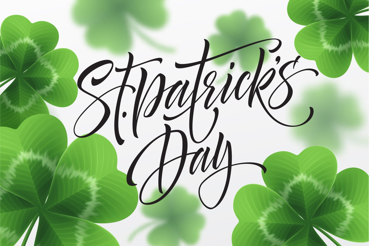 St Patricks Day Backdrop Lucky Clover Celebration Backdrop UK LXX1-32