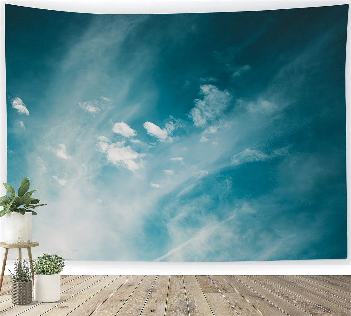 Cloud Photo Backdrop Tranquil Sky Gentle Winds Backdrop UK LXX1-321