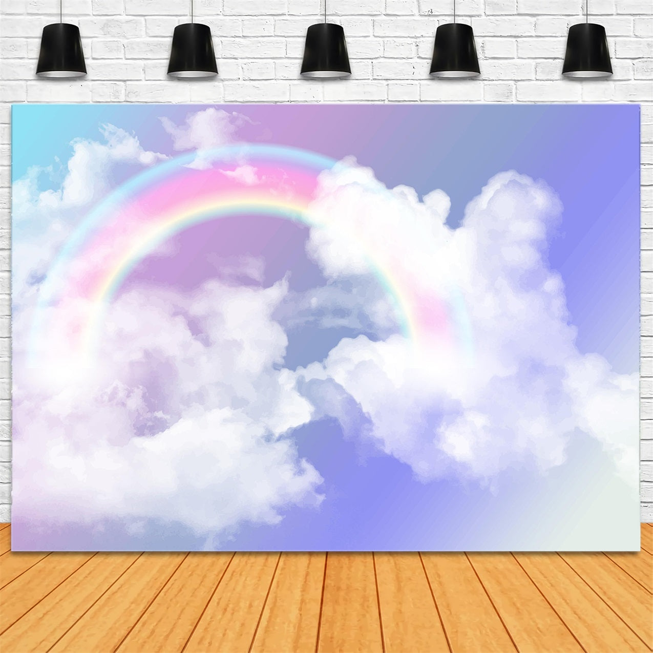 Rainbow Cloud Backdrop Soft Sky Fluffy Clouds Backdrop UK LXX1-326