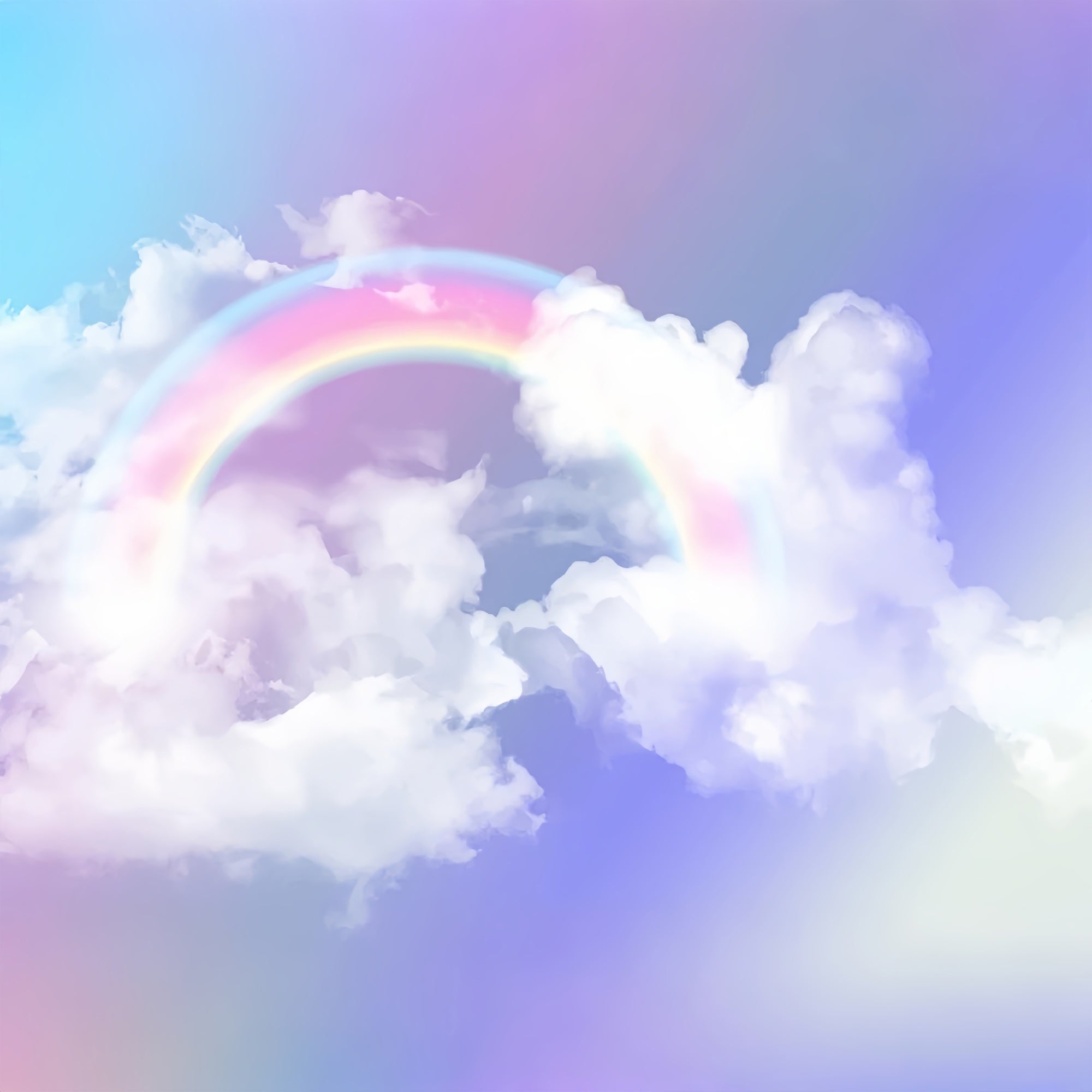 Rainbow Cloud Backdrop Soft Sky Fluffy Clouds Backdrop UK LXX1-326