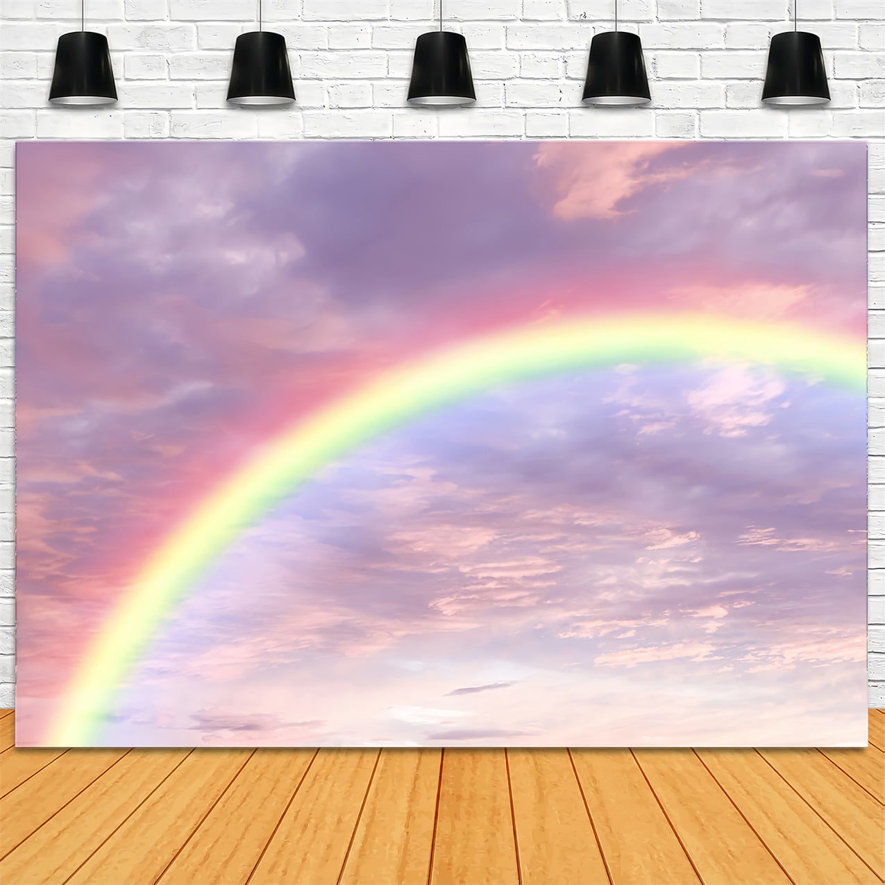 Sky Backdrops Romantic Rainbow Pastel Clouds Backdrop UK LXX1-328