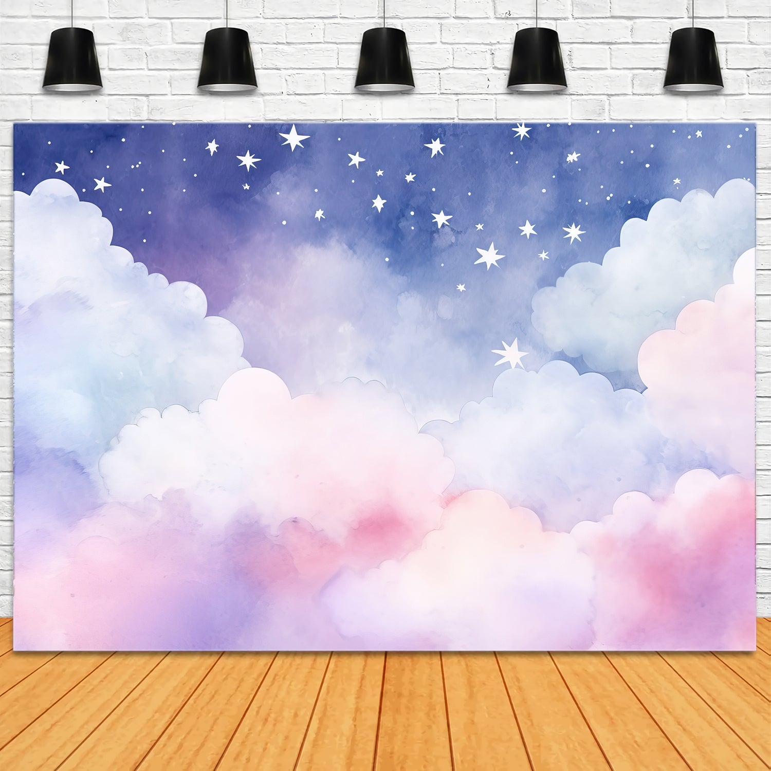 Sky Backdrop Clouds Dreamy Night Pastel Backdrop UK LXX1-329