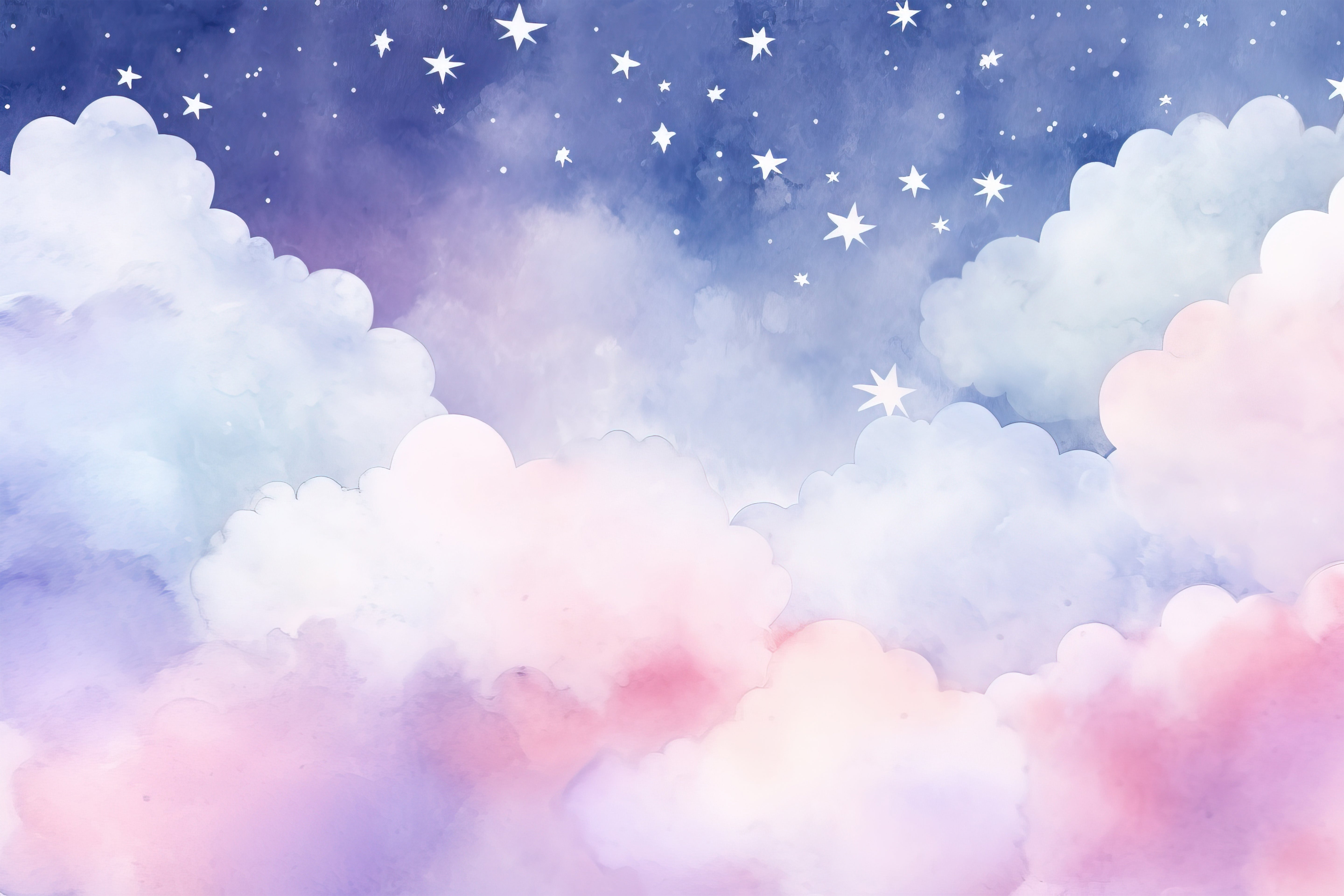 Sky Backdrop Clouds Dreamy Night Pastel Backdrop UK LXX1-329