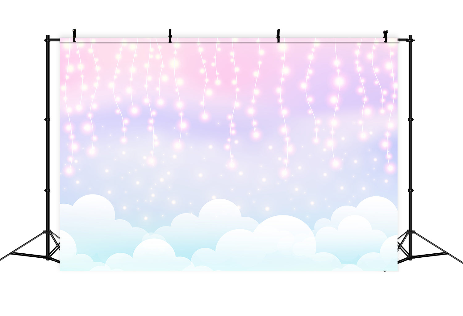 Sky Clouds Backdrop Magical String Lights Backdrop UK LXX1-330