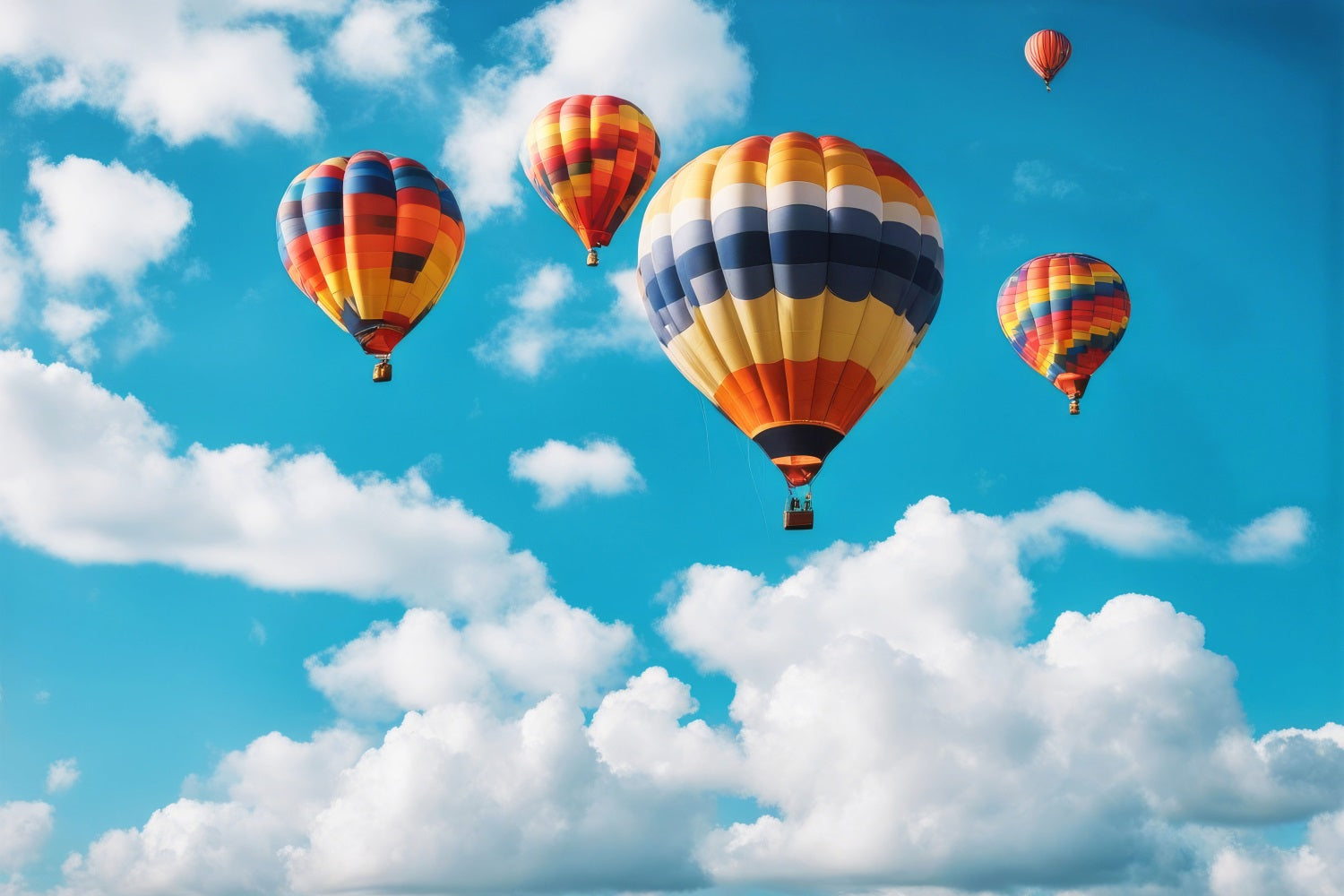 Cloud Backdrop Colorful Adventure Sky Balloon Backdrop UK LXX1-331