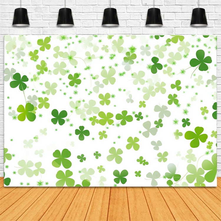 St Patricks Day Backdrop Airy Shamrock Festive Backdrop UK LXX1-34