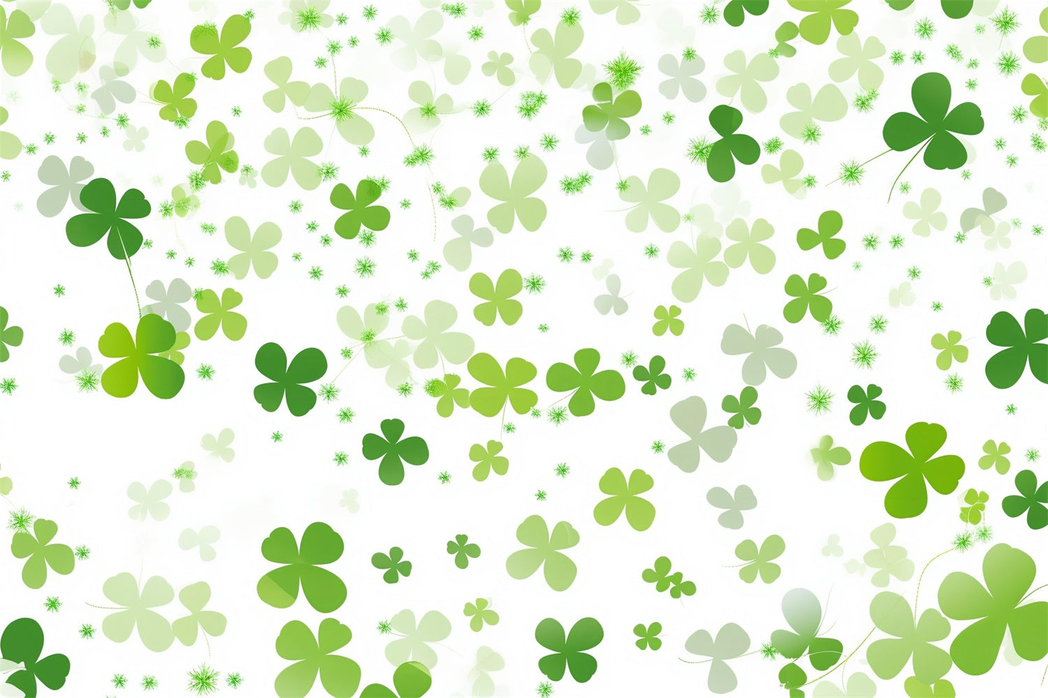 St Patricks Day Backdrop Airy Shamrock Festive Backdrop UK LXX1-34