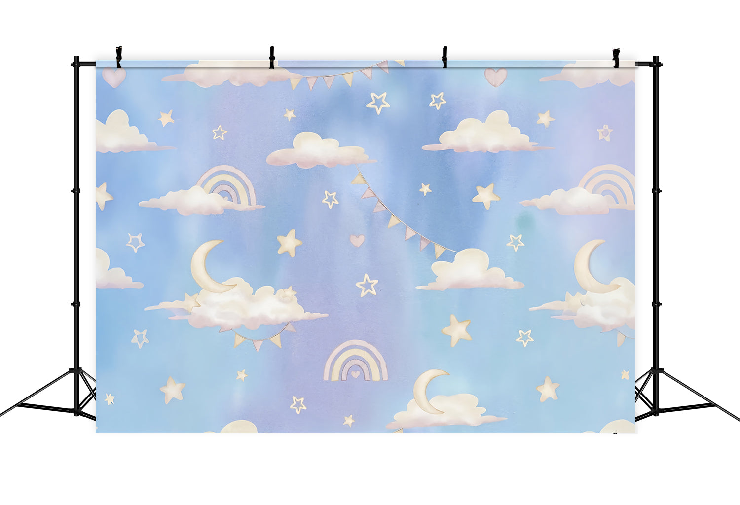 Backdrop Clouds Pastel Starry Night Backdrop UK LXX1-344