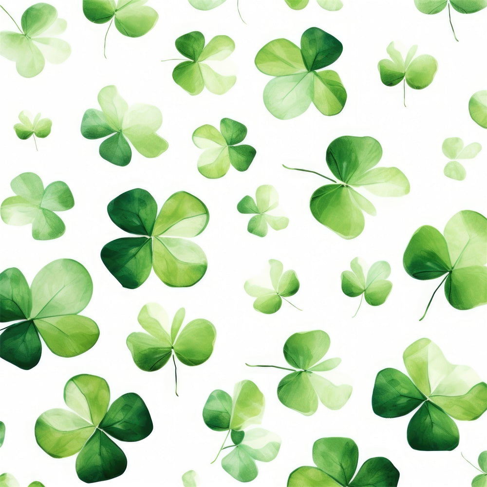 St Patrick's Day Backdrop Green Clover Festival Backdrop UK LXX1-35