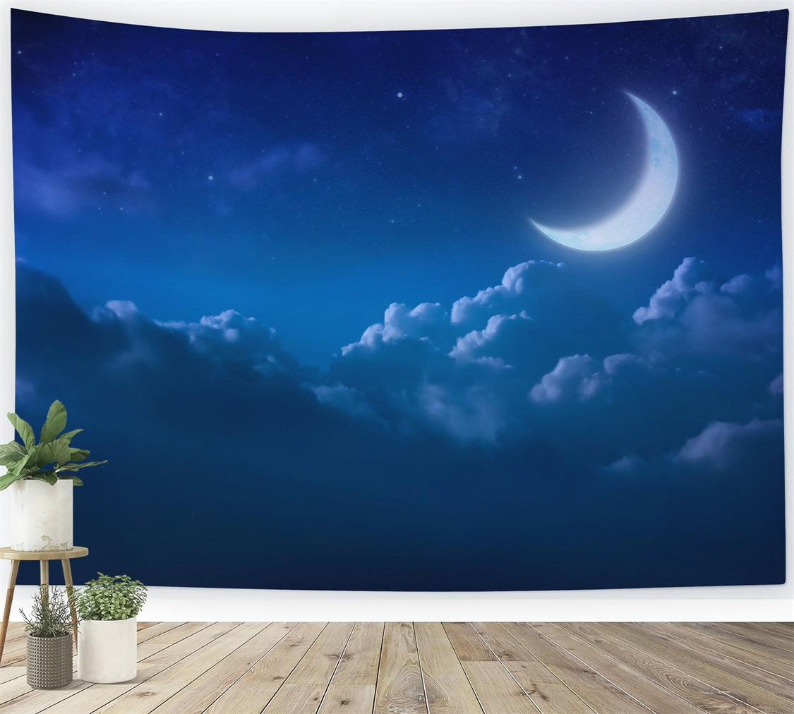 Sky Backdrops Moonlit Tranquility Clouds Backdrop UK LXX1-354