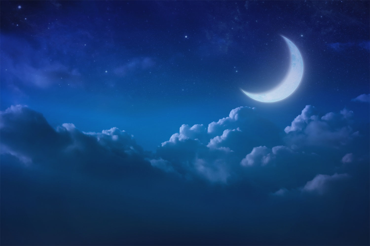 Sky Backdrops Moonlit Tranquility Clouds Backdrop UK LXX1-354