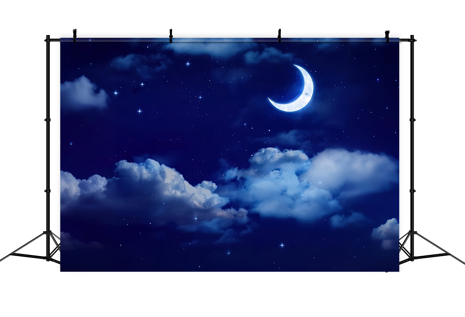 Night Sky Photo Backdrop Bright Moon Backdrop UK LXX1-355