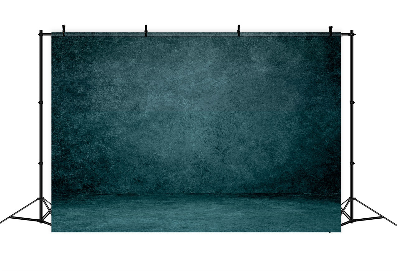 Textured Photography Backdrop Moody Teal Floor Backdrop UK LXX1-421