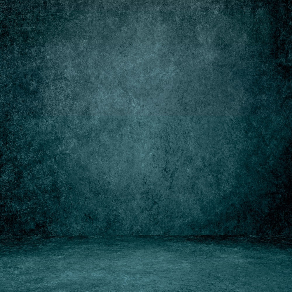 Textured Photography Backdrop Moody Teal Floor Backdrop UK LXX1-421