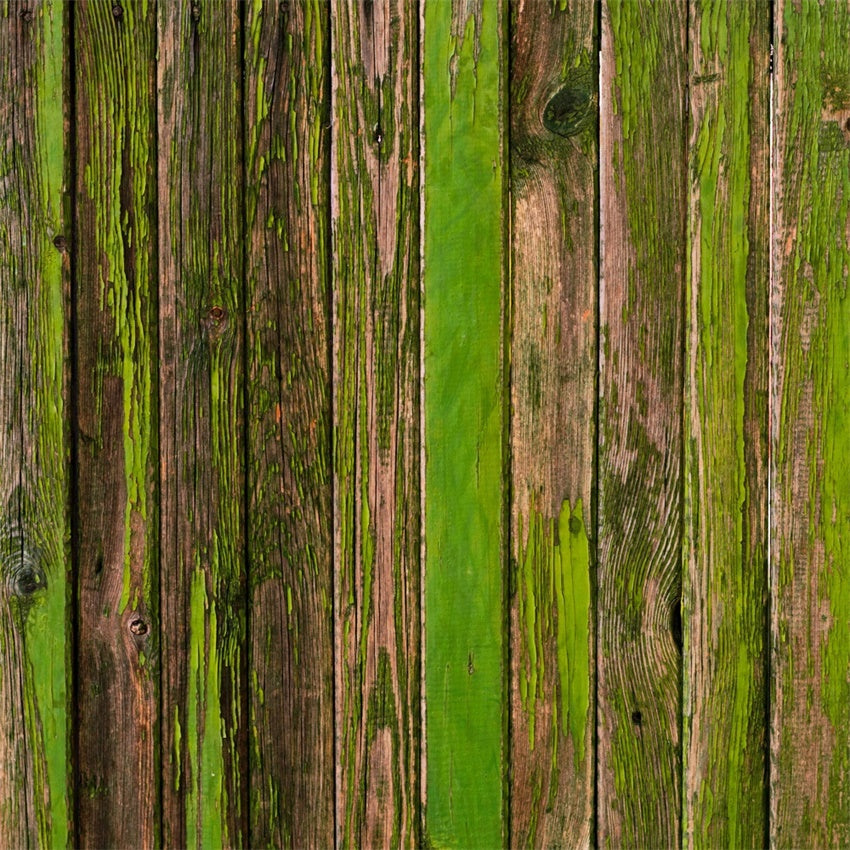 St Patrick's Day Photo Backdrop Rustic Mossy Wooden Backdrop UK LXX1-54