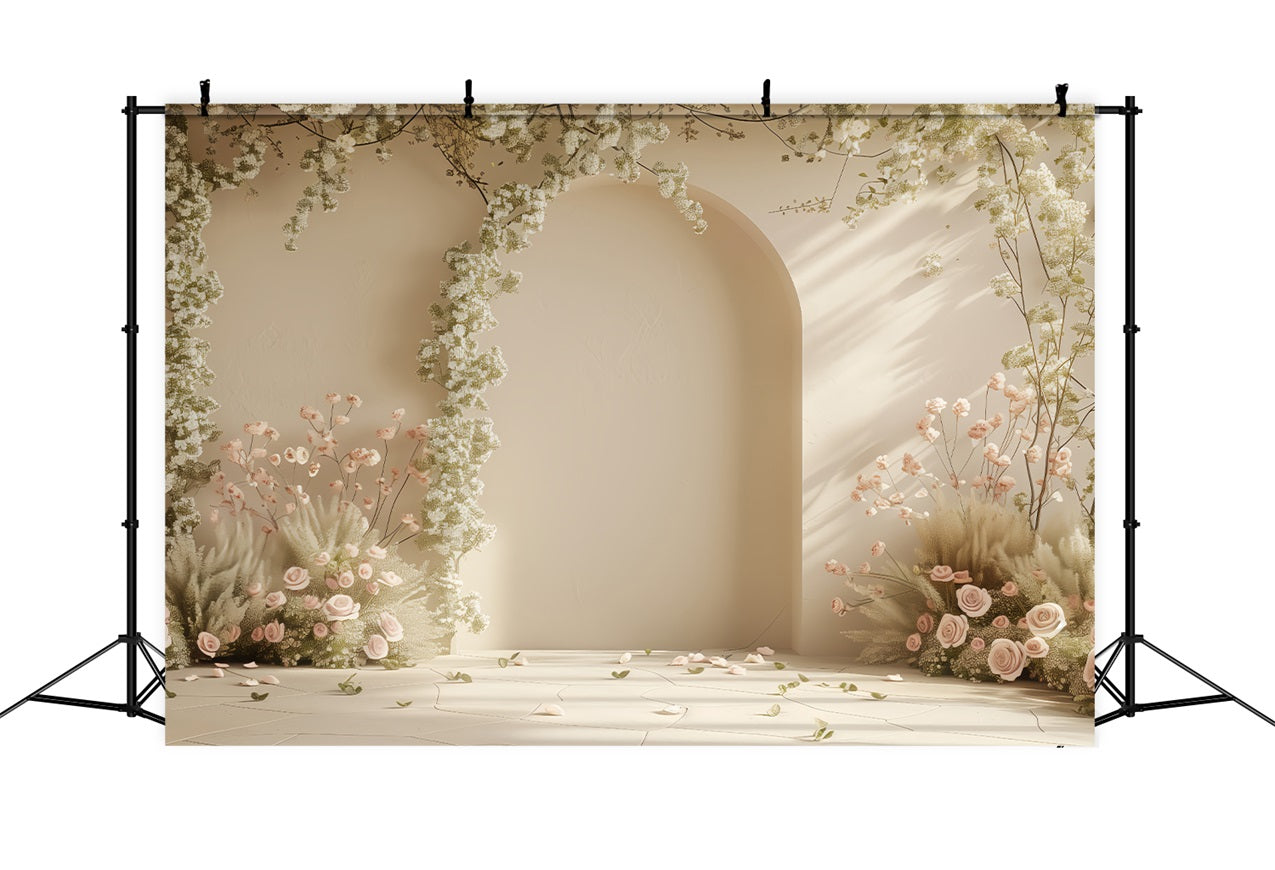 Spring Backdrops Flower Archway Photography Backdrop UK LXX1-58