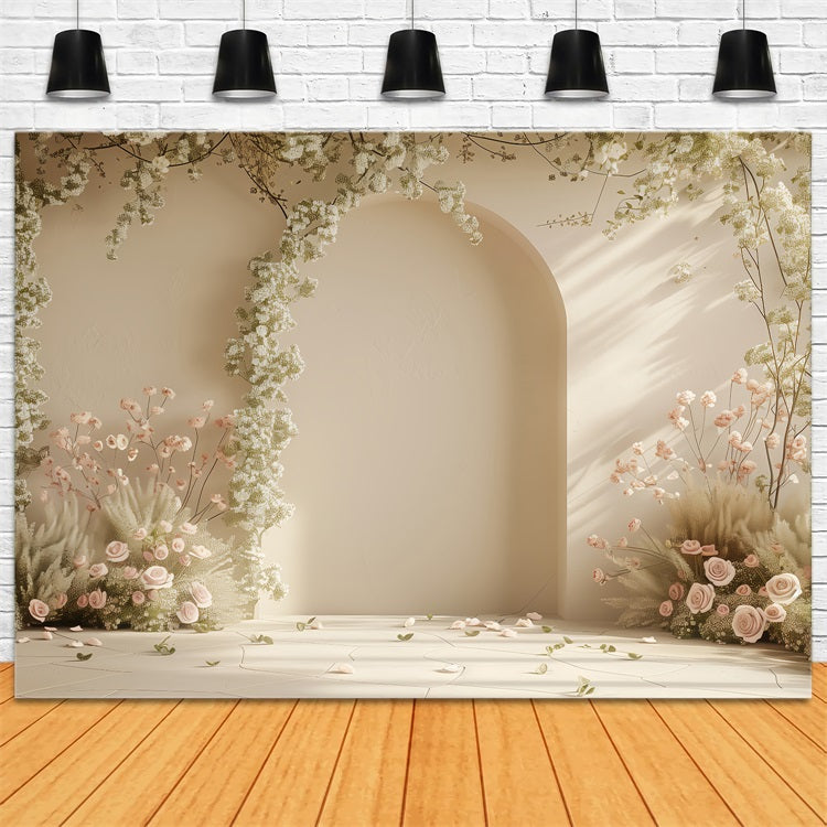 Spring Backdrops Flower Archway Photography Backdrop UK LXX1-58