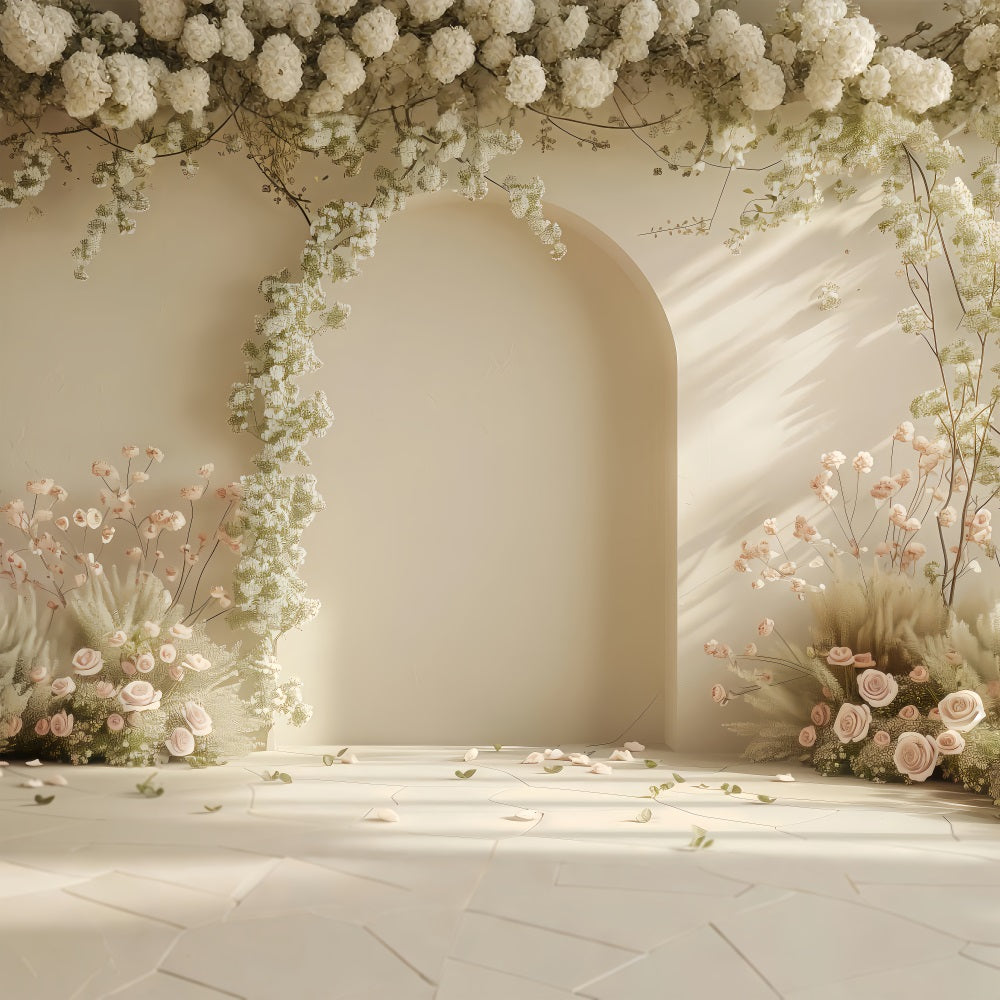 Spring Backdrops Flower Archway Photography Backdrop UK LXX1-58