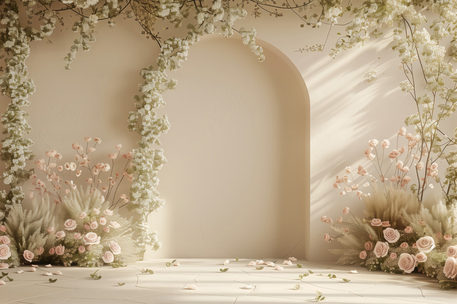 Spring Backdrops Flower Archway Photography Backdrop UK LXX1-58