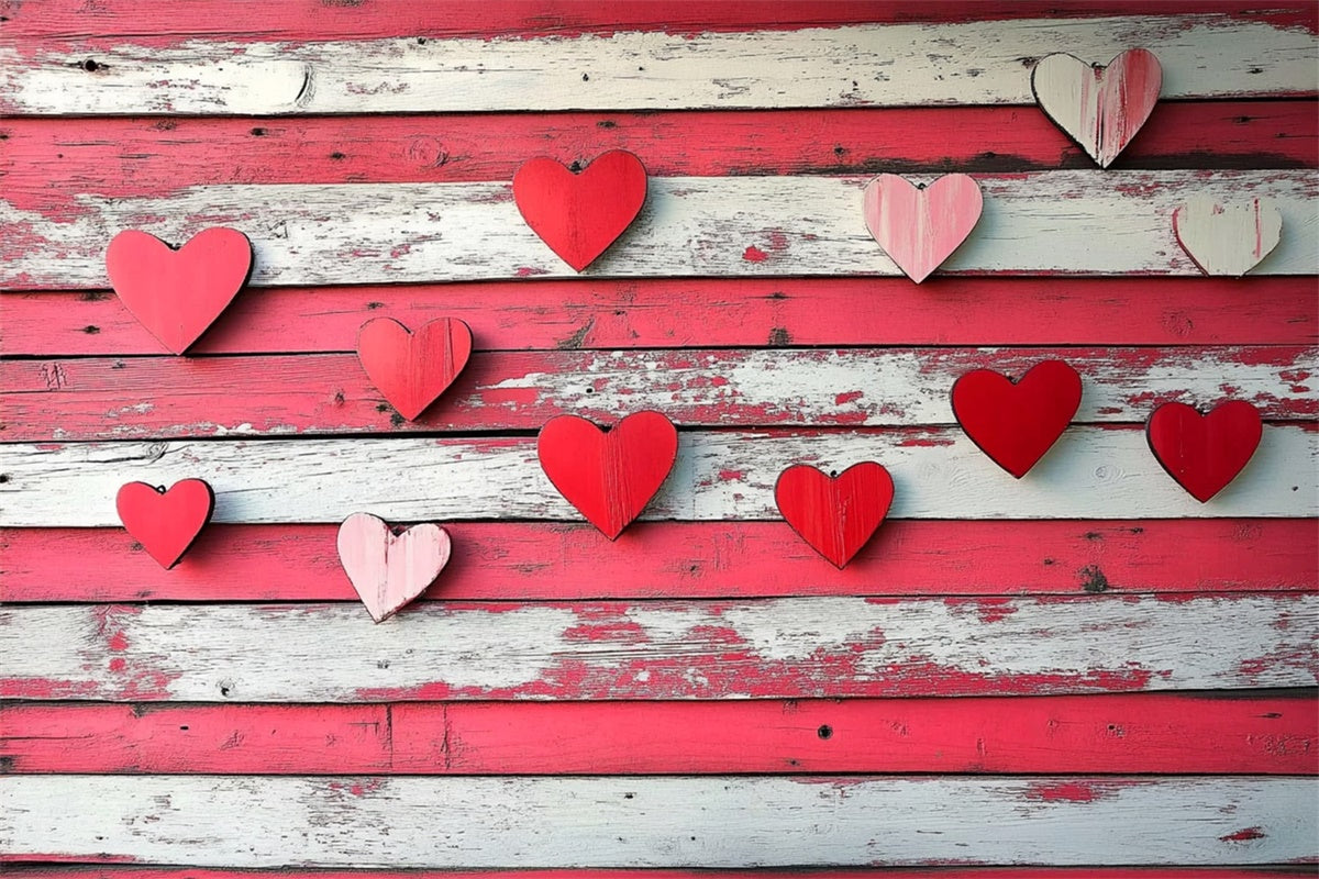 Wood Floor Photo Backdrop Vintage Heart Wood Floor Backdrop UK LXX2-242