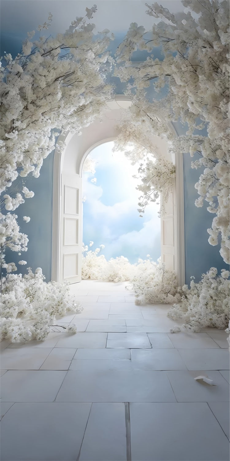 Floral Photography Backdrops Romantic Garden Sky Arch Sweep Backdrop UK LXX2-271