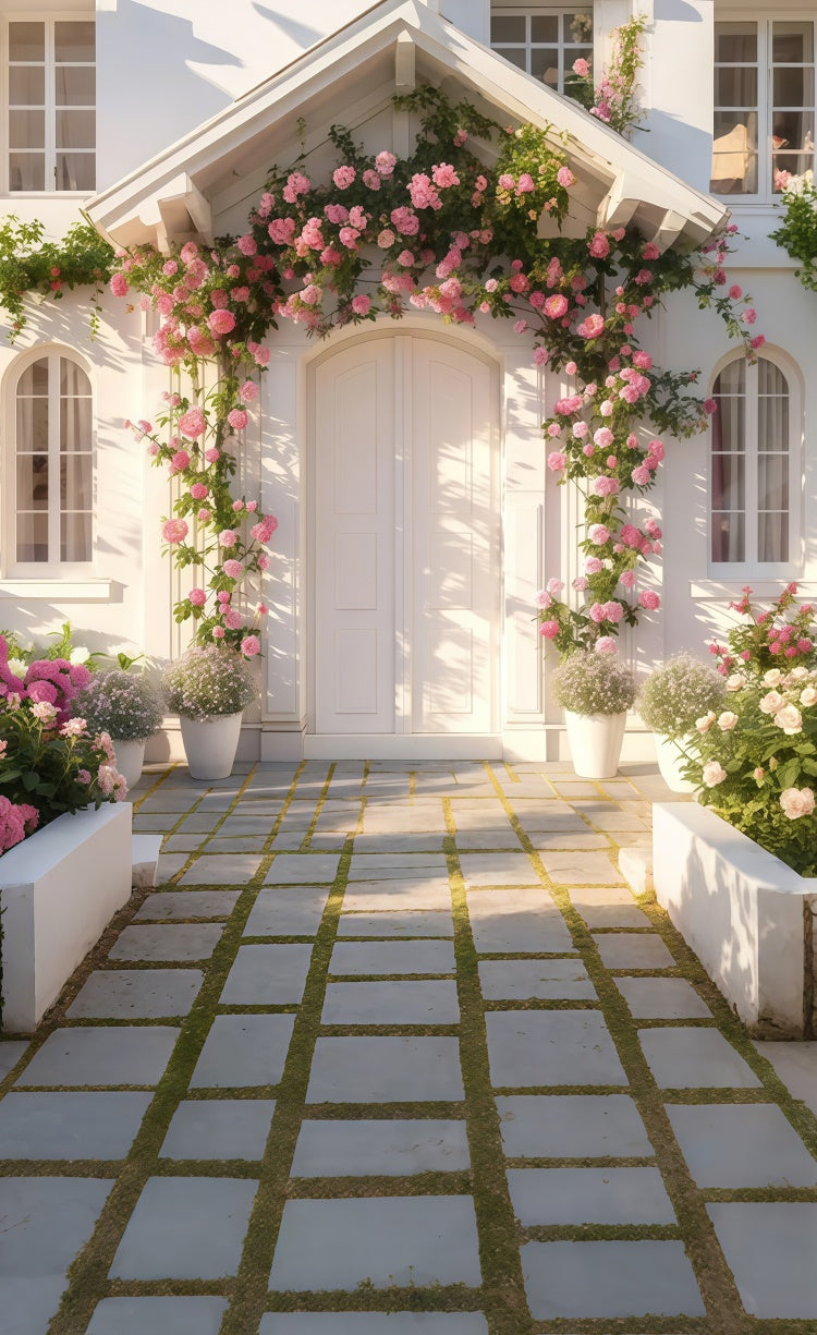 Spring Backdrop Ideas Dreamy Porch Rose Climbing Sweep Backdrop UK LXX2-278