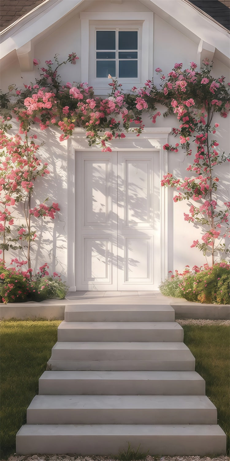 Backdrops For Spring Dreamy House Pink Blossom Sweep Backdrop UK LXX2-279