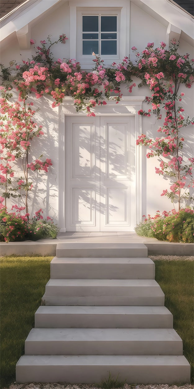 Backdrops For Spring Dreamy House Pink Blossom Sweep Backdrop UK LXX2-279