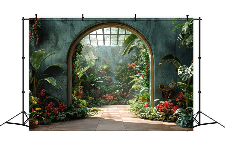 Backdrop Spring Vibrant Garden Archway Floral Backdrop UK LXX2-32