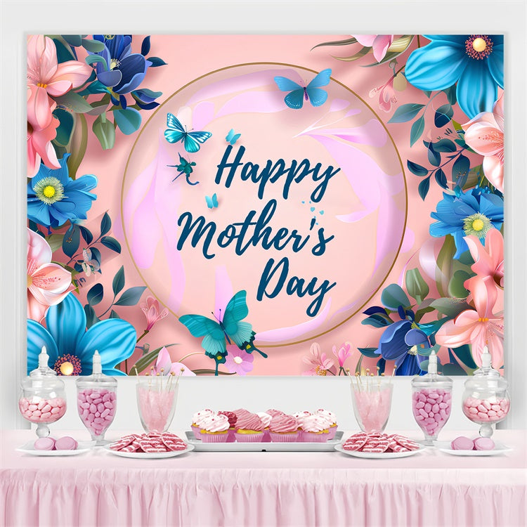Mothers Day Photo Backdrop Charming Floral Frame Custom Backdrop UK LXX3-56