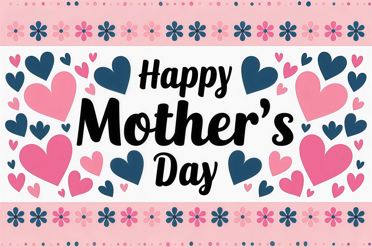 Mothers Day Backdrops Cute Heart Pattern Personalized Backdrop UK LXX3-59