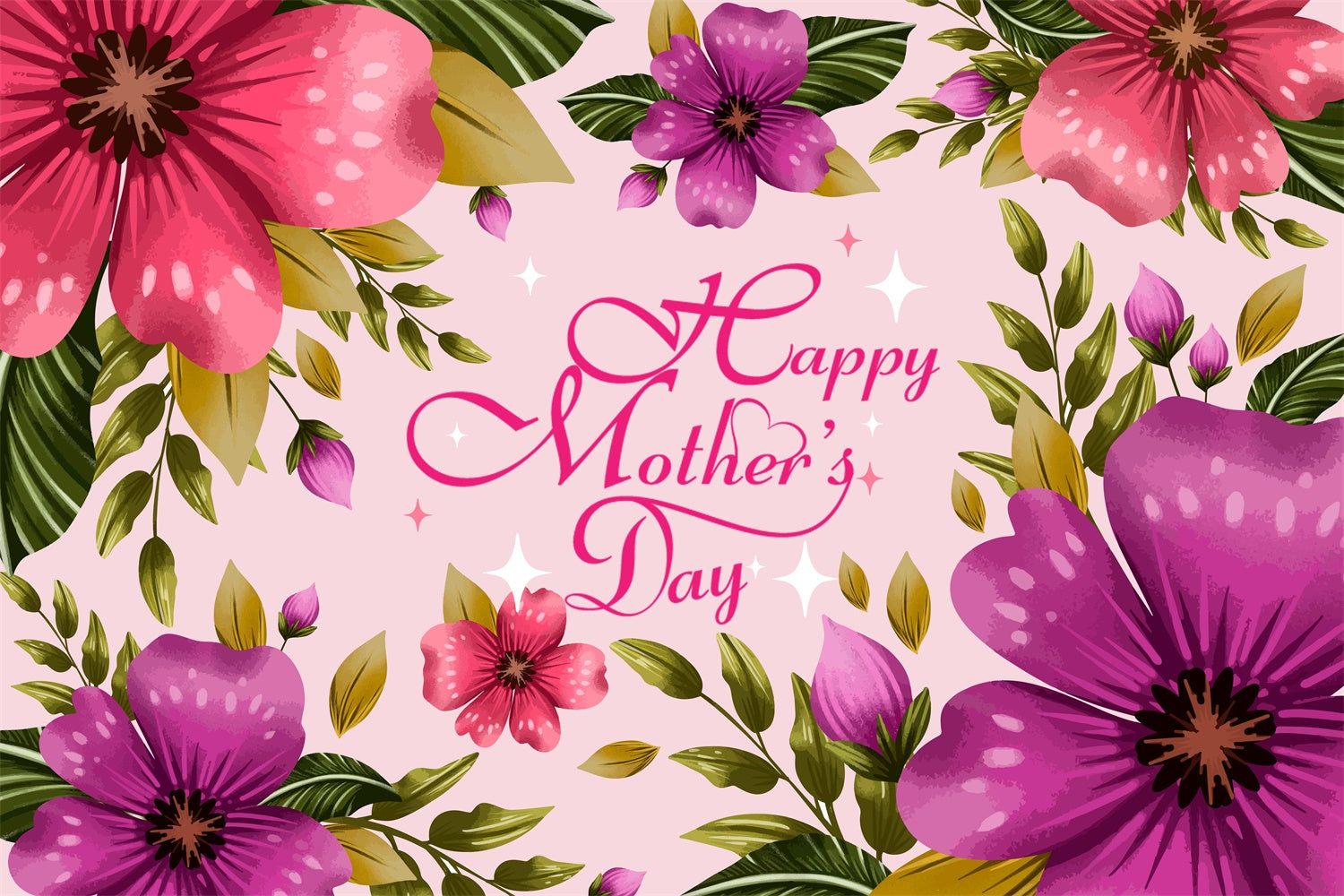 Mothers Day Backdrop Bright Blossom Elegance Custom Backdrop UK LXX3-73