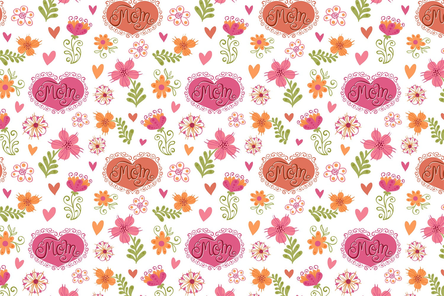 Mothers Day Backdrops Cute Heart Blossom Personalized Backdrop UK LXX3-78