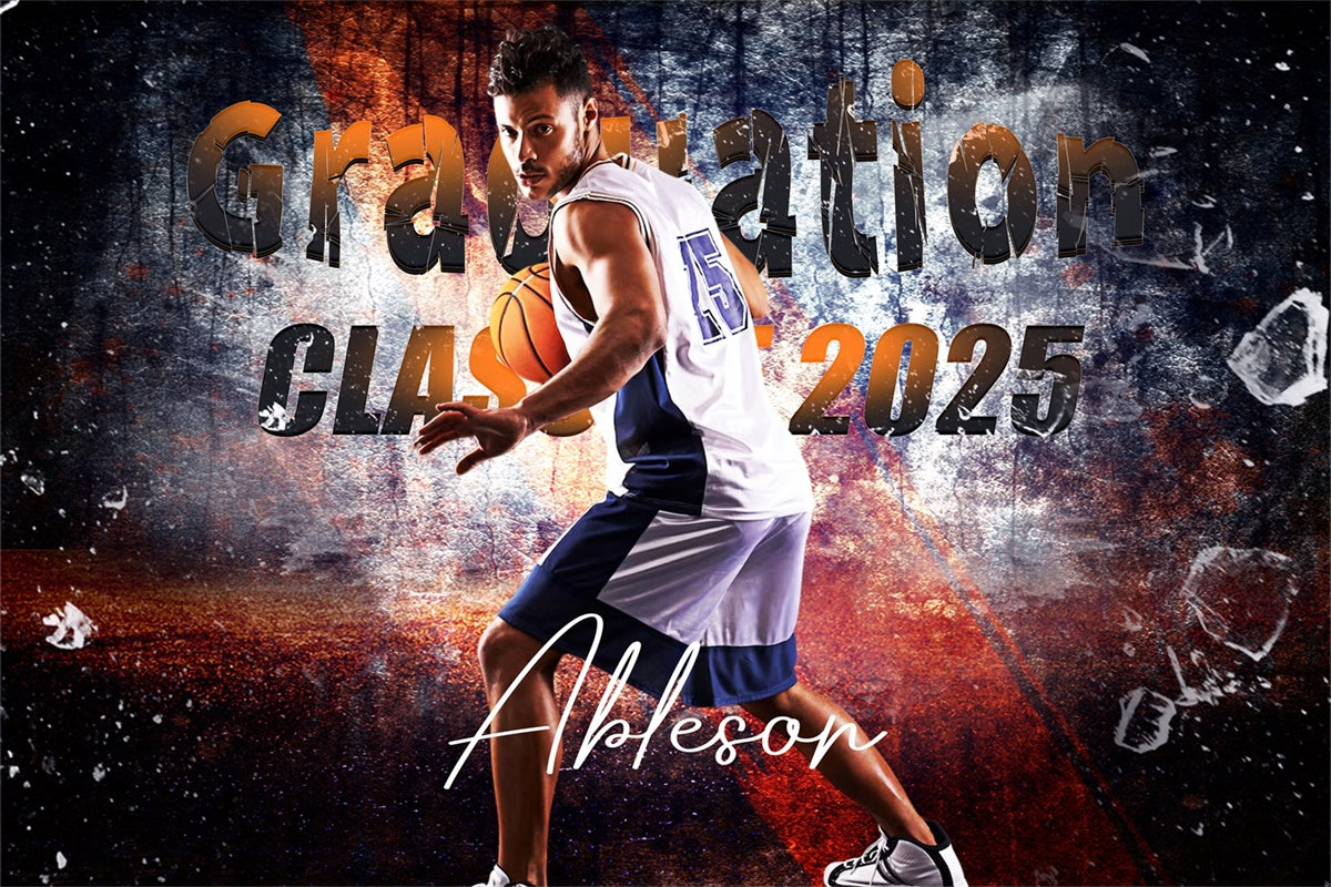 Customized Graduation Backdrop Street Court Style Graduation Party Backdrop UK LXX4-163