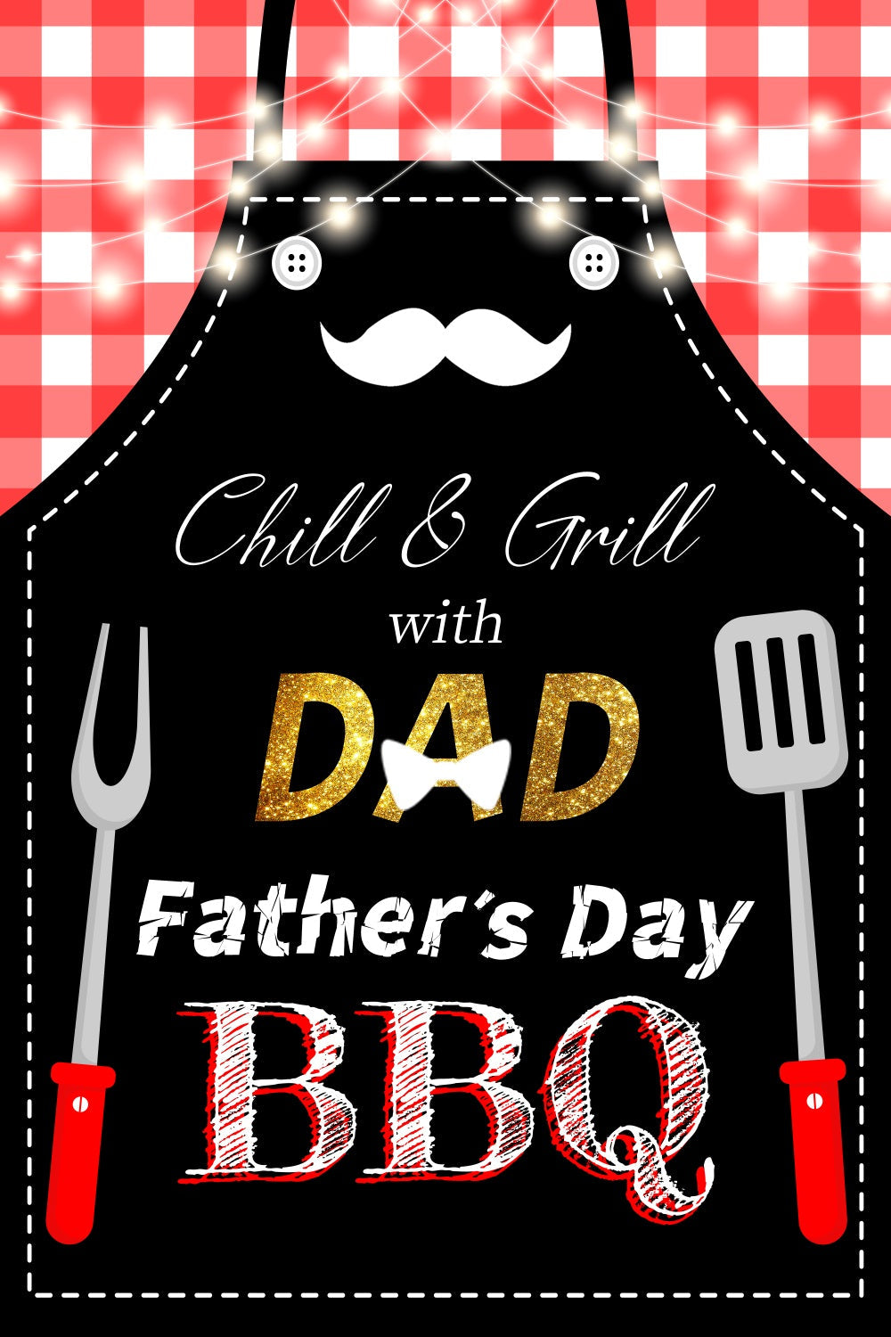 Fathers Day Photo Backdrop Apron Tools BBQ Personalised Backdrop UK LXX5-11