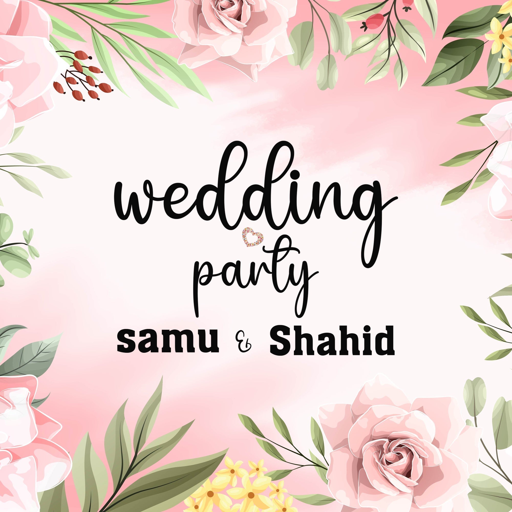 Wedding Photo Backdrop Romantic Pink Flower Custom Backdrop UK LXX5-158