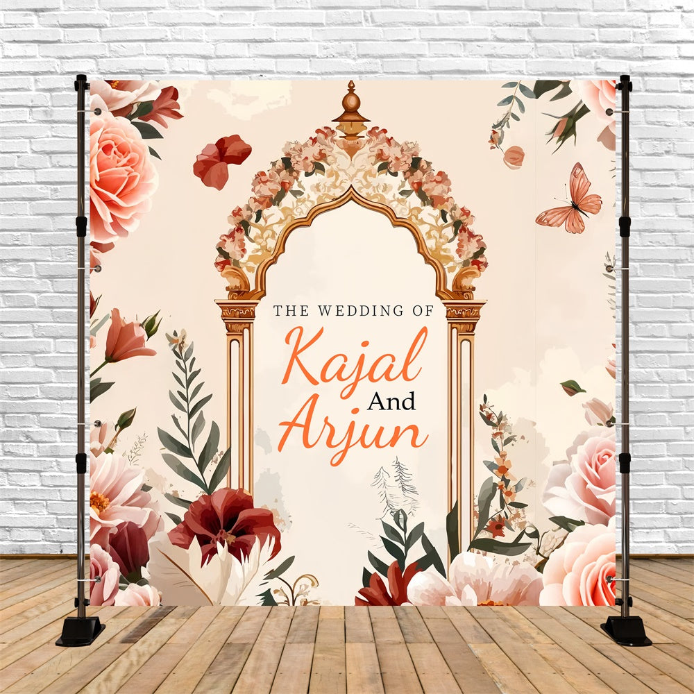 Wedding Backdrop Ideas Elegant Arch Flower Custom Backdrop UK LXX5-197