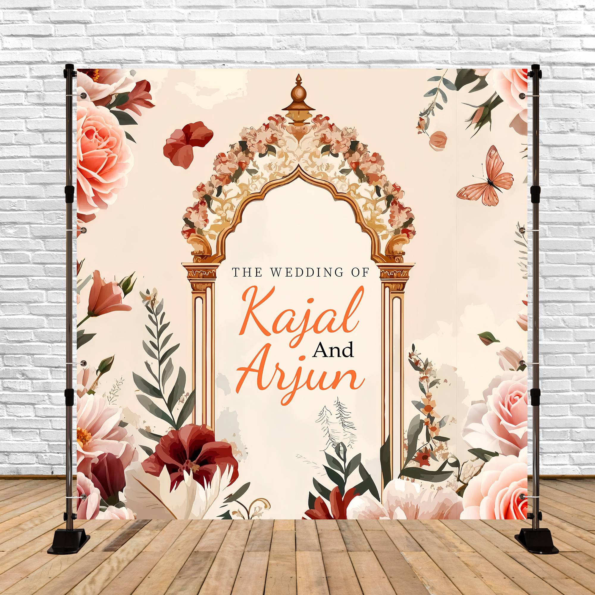Wedding Backdrop Ideas Elegant Arch Flower Custom Backdrop UK LXX5-197