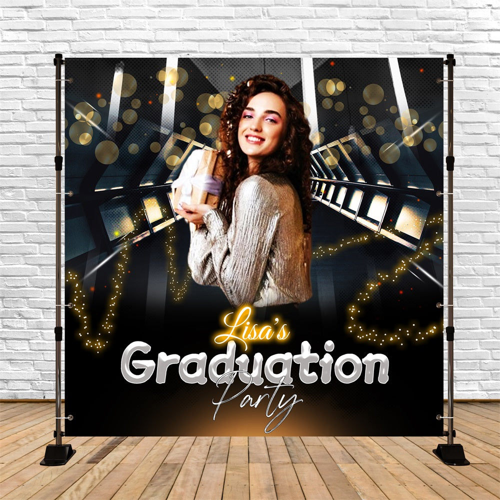 Graduation Photo Backdrop Ready to Shine Personalized Party Graduation Backdrop UK LXX5-210