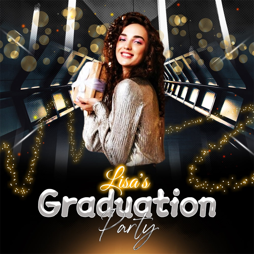 Graduation Photo Backdrop Ready to Shine Personalized Party Graduation Backdrop UK LXX5-210